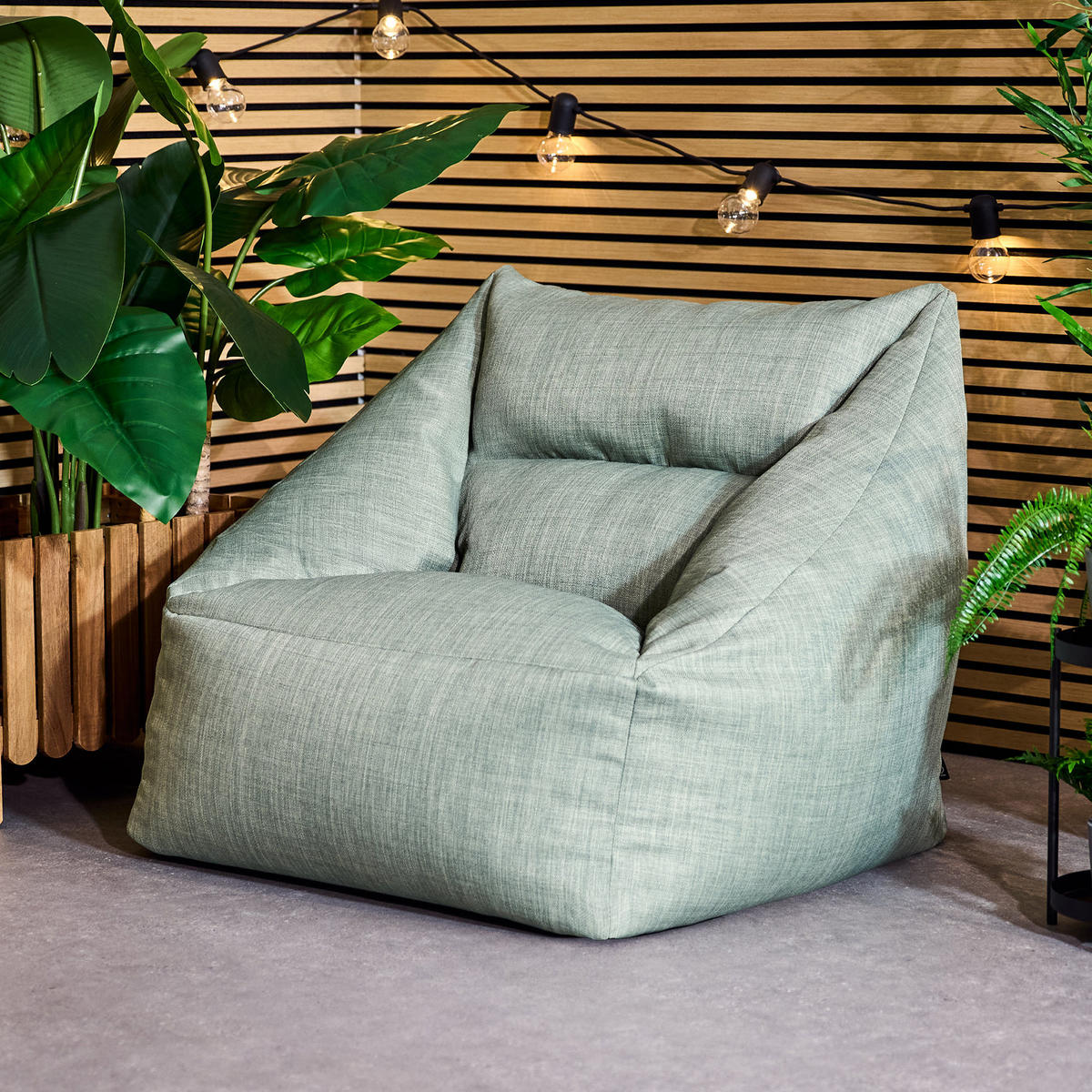 SITZSACK Outdoor-Sessel Natalia - Grün, Textil (97/35/84cm) - icon