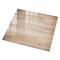 GLASPLATTE 80x60 cm – Holzmuster - Rot, Glas (0.4/80/60cm) - ArtPrintCave