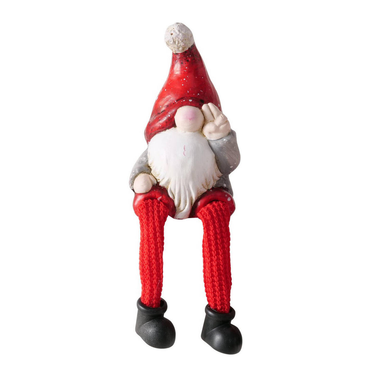 KERAMIKFIGUR Wichtelmännchen Hayo 18 cm - Rot, Keramik (5/18/6.5cm) - Boltze Home