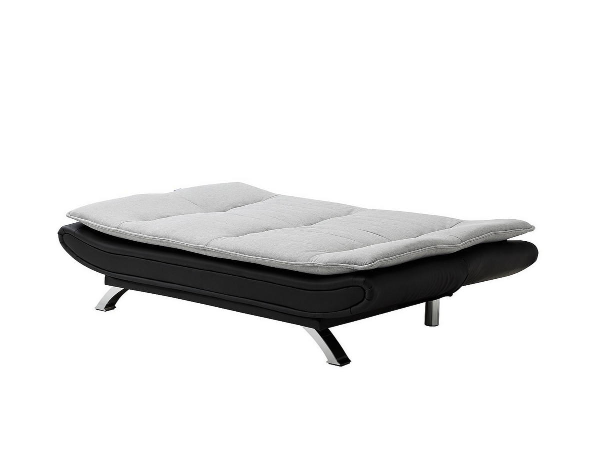 SCHLAFSOFA - 3 Personen - stoff - schwarz, grau Demido - Schwarz, Textil (176/84/86cm) - Vente-Unique