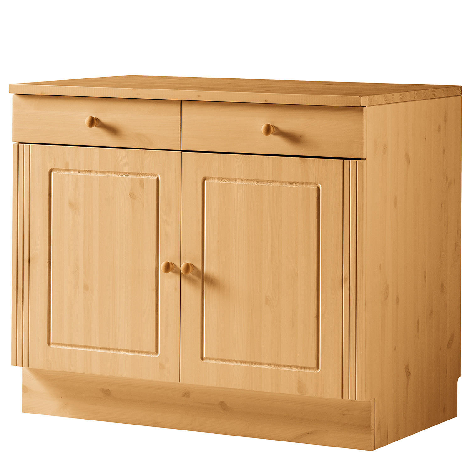 UNTERSCHRANK - Kiefer massiv - Kieferfarben, Holz (100/85/60cm) - home24