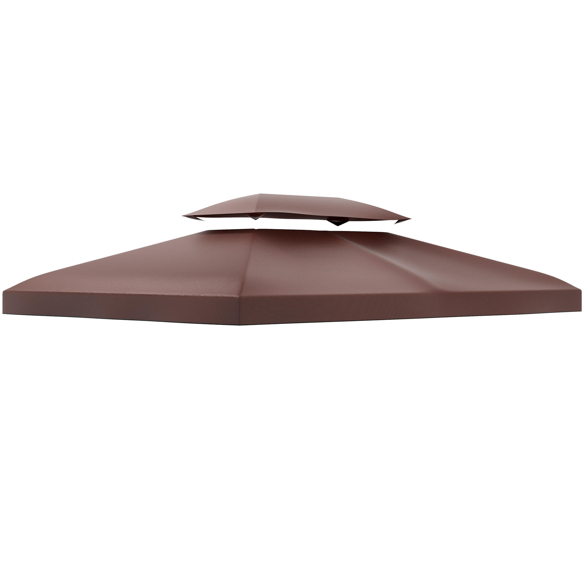 PAVILLONDACH, Polyester, Kaffee - Braun, Kunststoff (400/20/300cm) - Outsunny