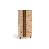 DREHTÜRENSCHRANK ARTIANO 80/196/56cm 2-türig Eiche Artisan - Eiche Artisan, Holzwerkstoff (80/196/56cm) - MASSENO