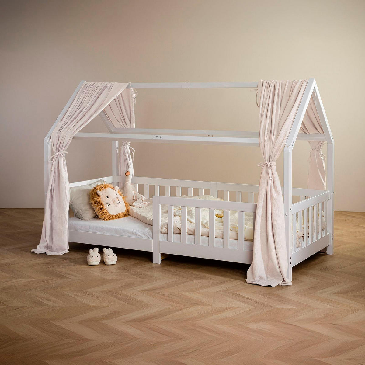 HAUSBETT-HIMMEL NENA beige - Beige, Textil - IDIMEX