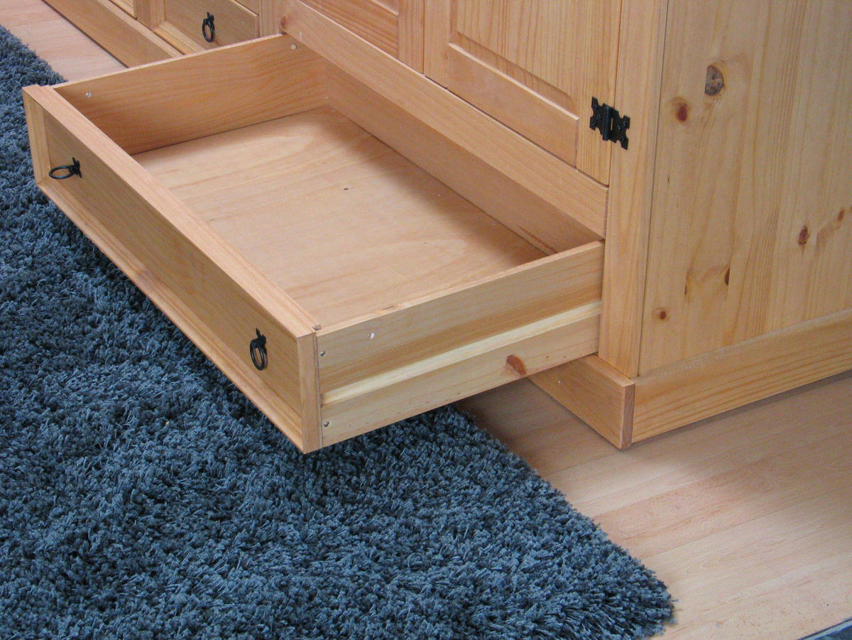 KLEIDERSCHRANK natur - Braun, Holz/Textil (244/196/57cm) - ebuy24
