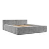 POLSTERBETT Casto mit Stauraum 200/200 cm Hellgrau im Bonita Stoff - Hellgrau/Schwarz, Holz/Holzwerkstoff (200/200cm) - AltaBeds