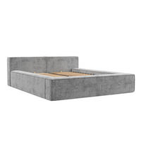 POLSTERBETT Casto mit Stauraum 200/200 cm Hellgrau im Bonita Stoff - Hellgrau/Schwarz, Holz/Holzwerkstoff (200/200cm) - AltaBeds
