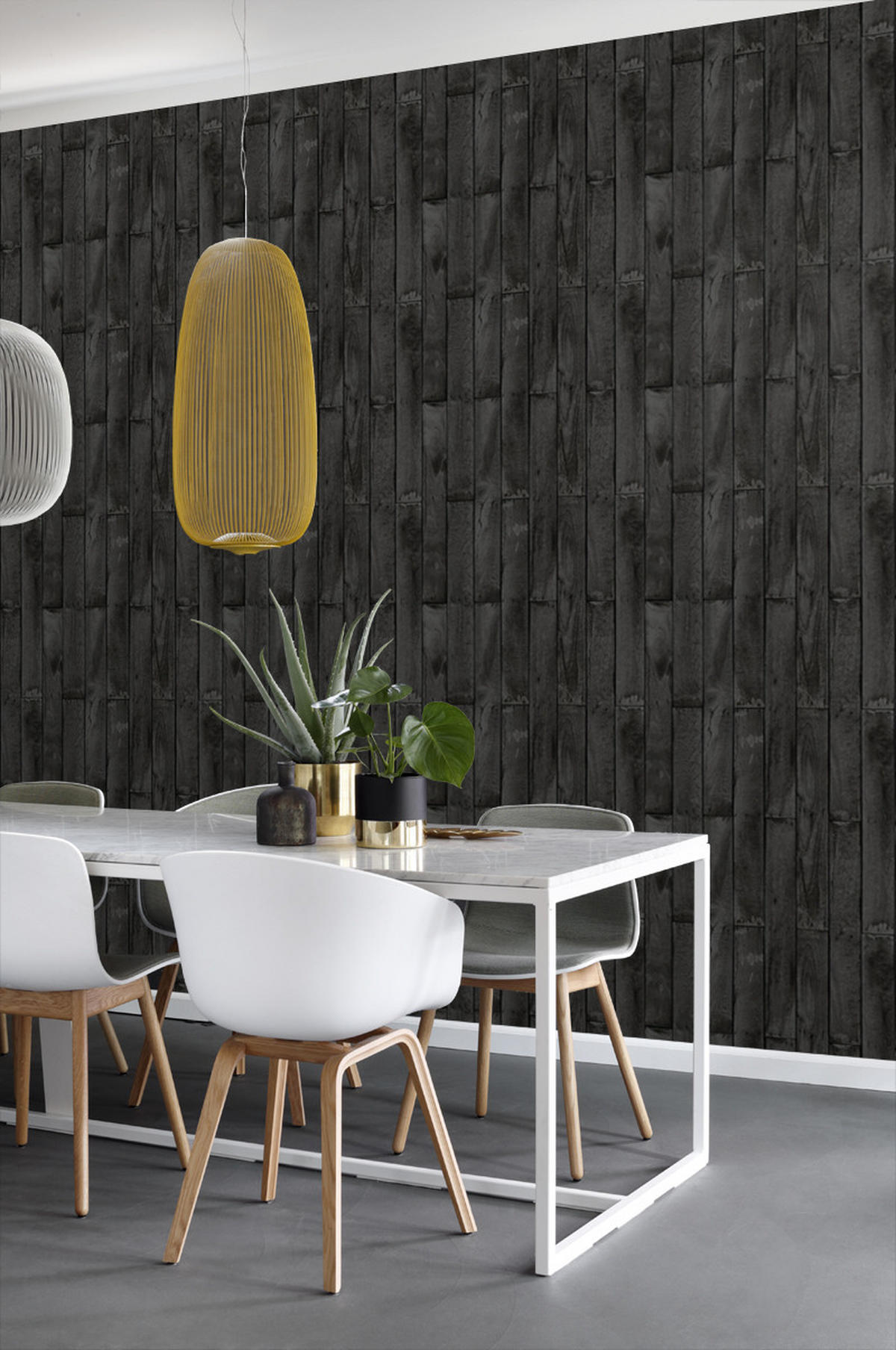 TAPETE Holzoptik 53 cm x 10.05 m - Schwarz, Papier (53/1000cm) - ESTAhome