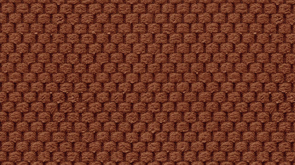 ECKSOFA FEBE 4-Sitzer rechts, dunkelorange - Dunkelorange/Schwarz, Holz/Textil (264/157cm) - Courtois Laville