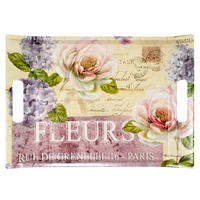 TABLETT Edelrose, rechteckige Serviertablett mit Griff 38x27 cm - Rosa, Kunststoff (27/3/38cm) - Lashuma