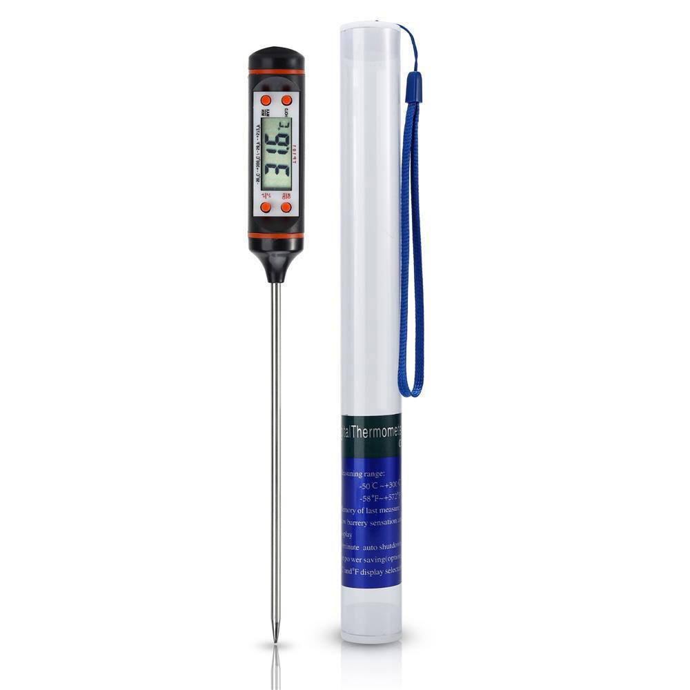 KÜCHENTHERMOMETER - Schwarz, Kunststoff - Intirilife