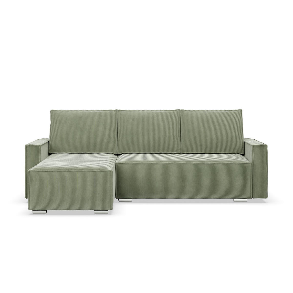 ECKSOFA MIT SCHLAFFUNKTION NOTO BONELL Grün - Grün, Textil (142/231cm) - Mebligo