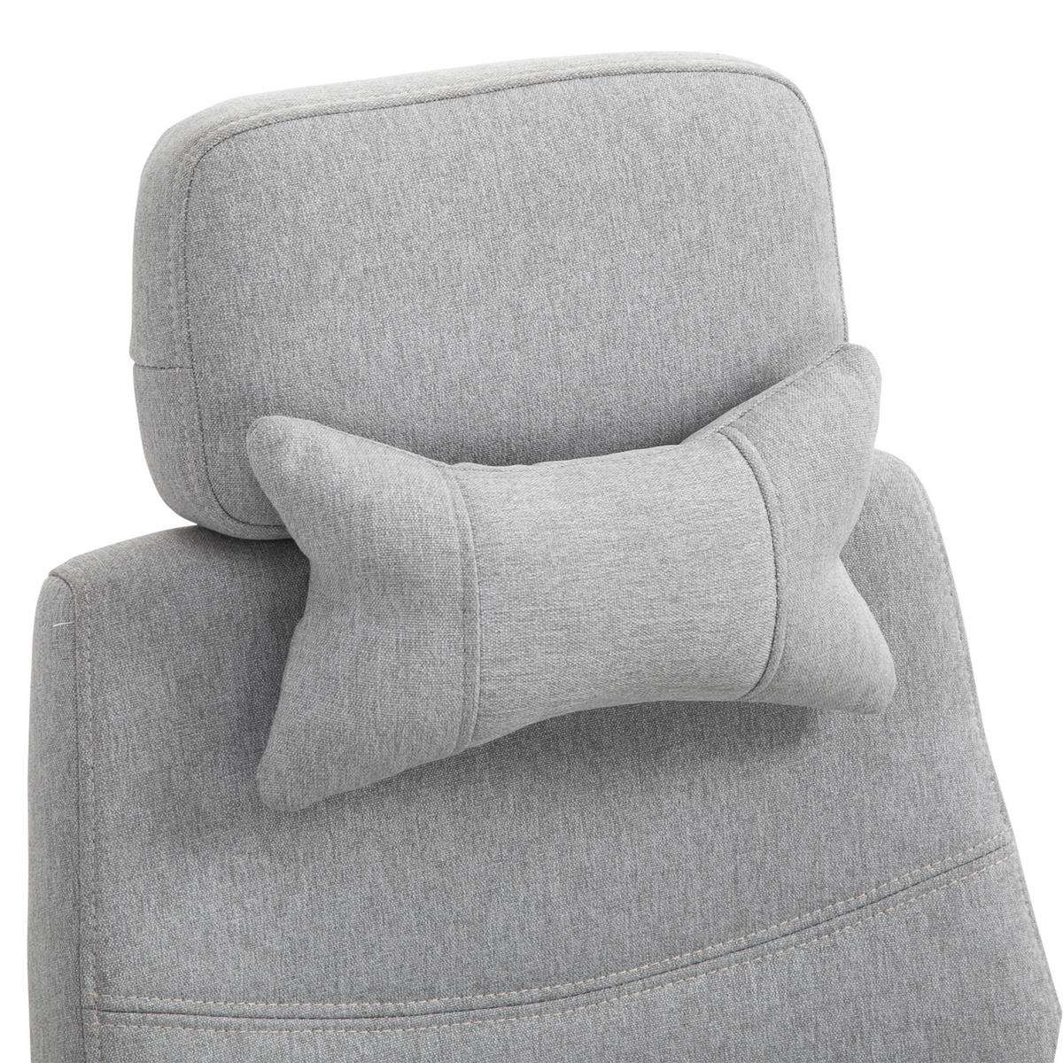 BÜROSTUHL Gamingstuhl Ergonomisches Design Polyester Schaumstoff Kunststoff - Grau, Kunststoff (68/117/62cm) - Vinsetto