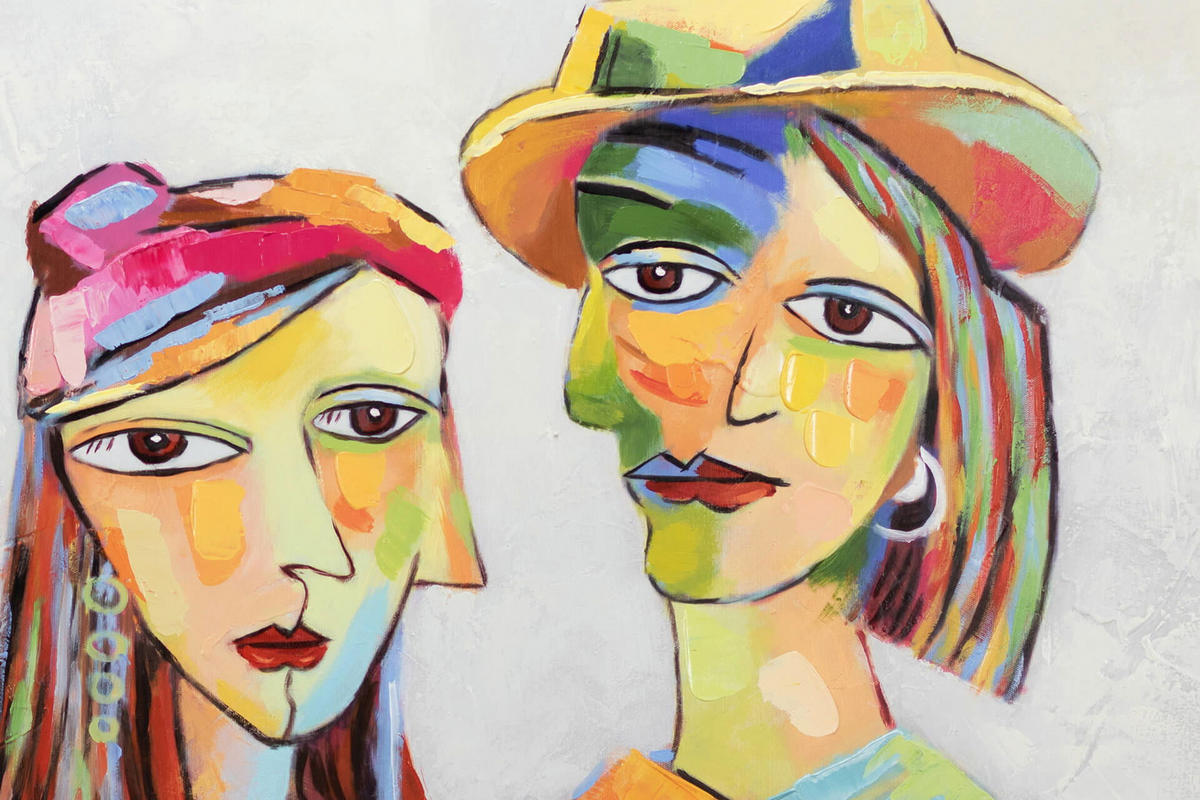 ACRYLBILD HANDGEMALT 120/60 cm - Multicolor, Holz/Textil (120/60cm) - KUNSTLOFT