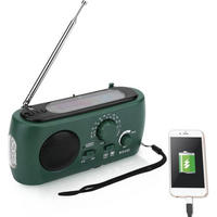 RADIO – FM/AM – LED-Taschenlampe/Notladefunktion/Batteriebetrieben – Grün - Grün, Kunststoff (15/7/5cm) - DCA