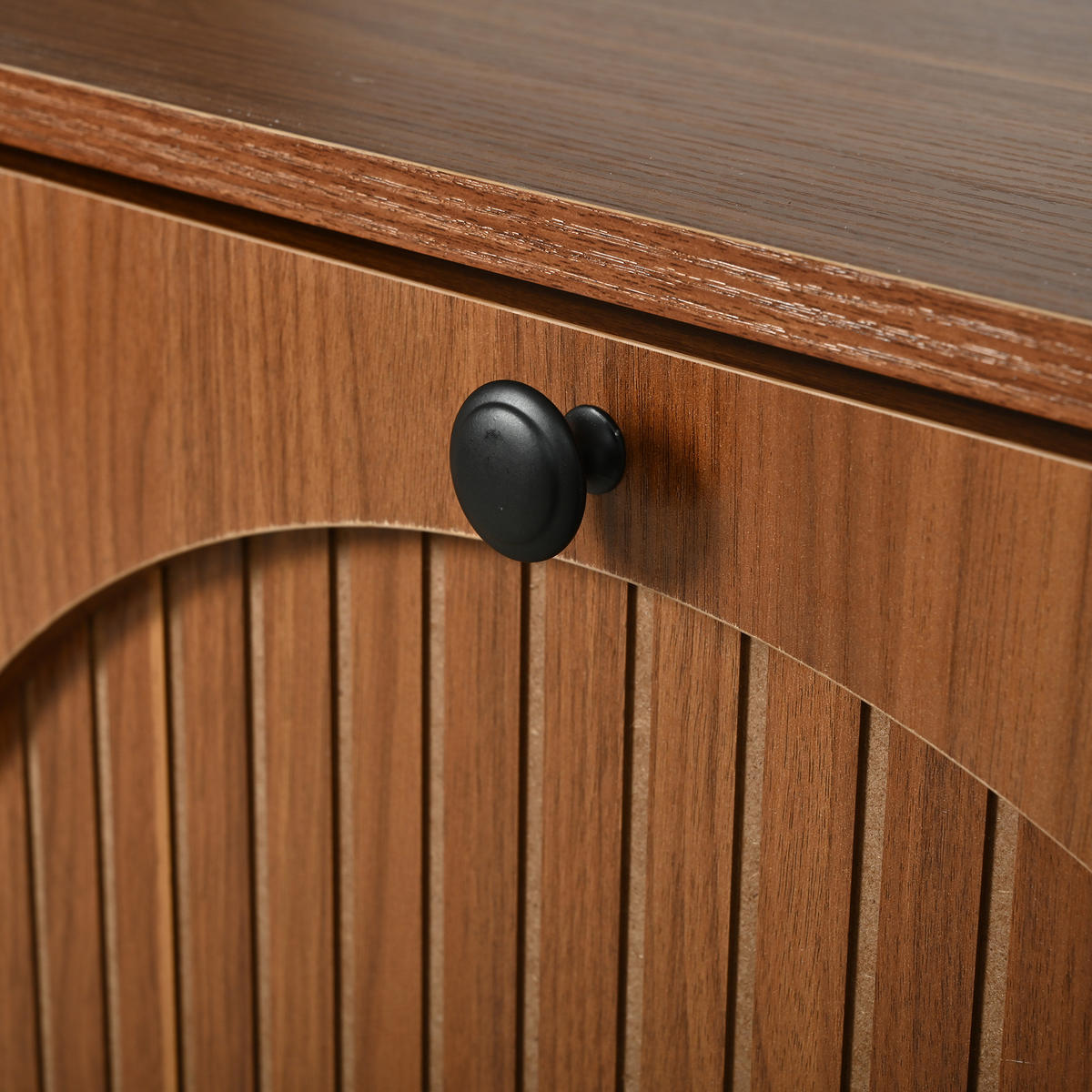 SCHUHSCHRANK in Walnussfarben mit 4 Kipptüren mit 8 Fächern für Flur, B120/T24/H90 cm - Walnussfarben, Holzwerkstoff (120/90/24cm) - STILVORA