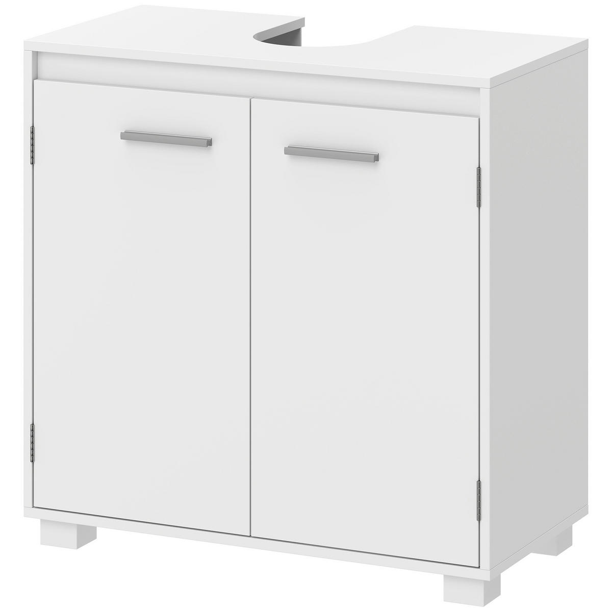 BADEZIMMERSCHRANK Weiß 30.0/60.0/60.0 cm - Weiß, Holzwerkstoff (60/60/30cm)