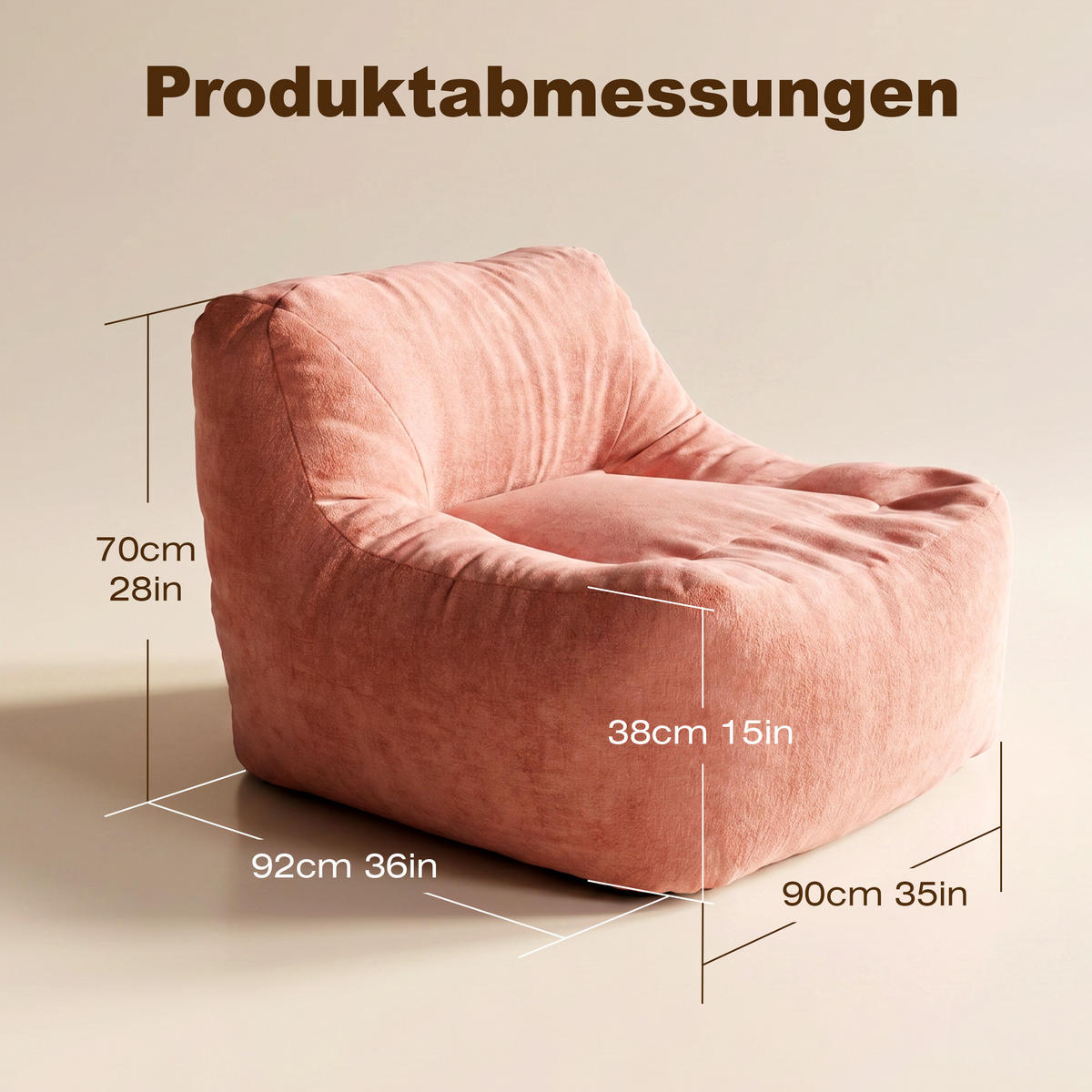 EINZELSOFA 4361 - Rot, Textil (90/38/92cm) - Vercart