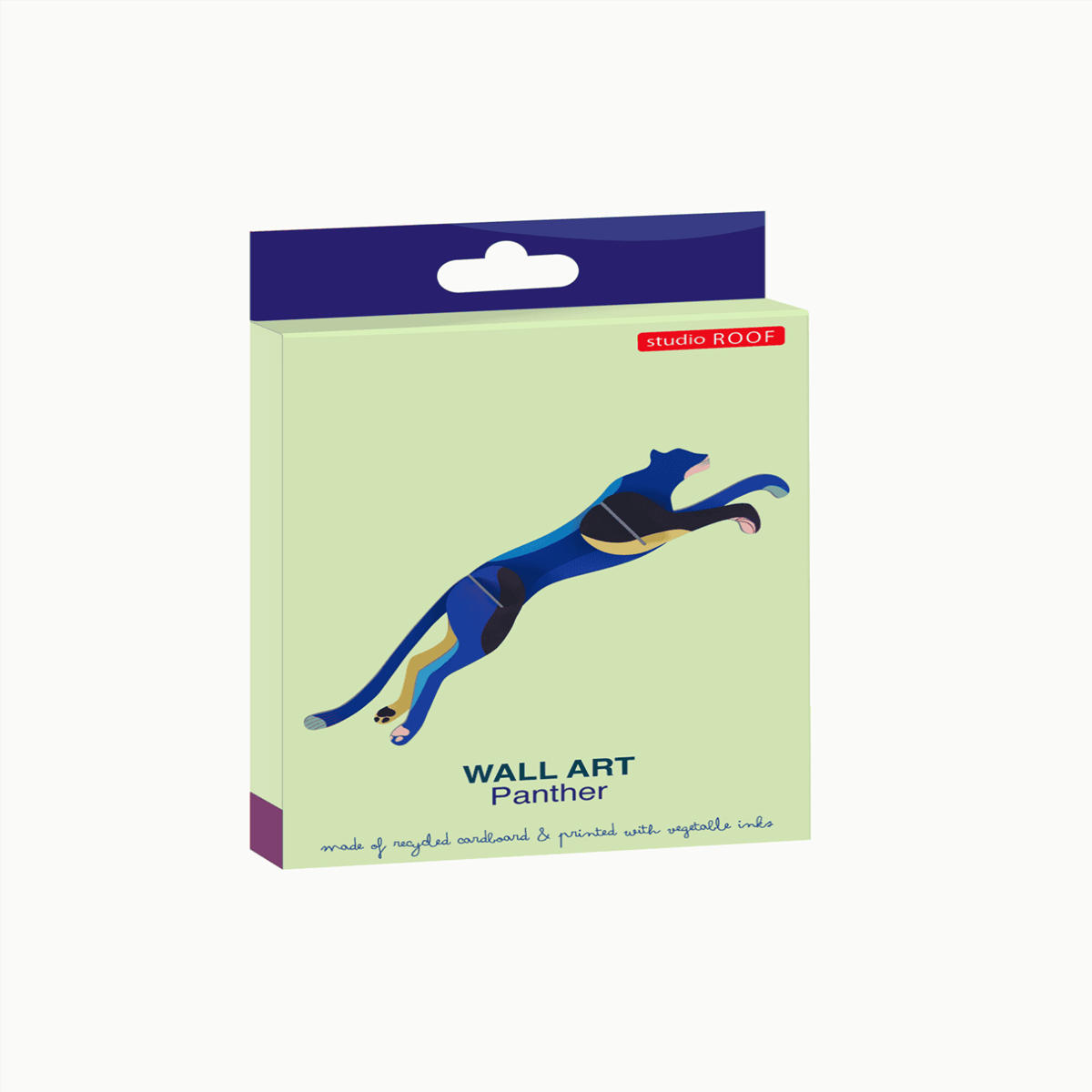 WANDSKULPTUR Bunt 22/5 cm - Multicolor, Wellpappe (22/5/4cm) - Studio Roof