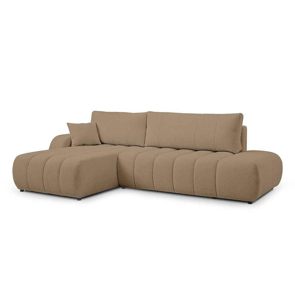 Pillovely Ecksofa Cappuccino 276x88x176 cm