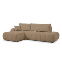 ECKSOFA BALOA Cappuccino - Cappuccino, Textil (276/88/176cm) - Pillovely