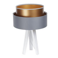 TISCHLAMPE Grau 30/45 cm - Weiß, Kunststoff (30/0.7/45cm) - ONZENO