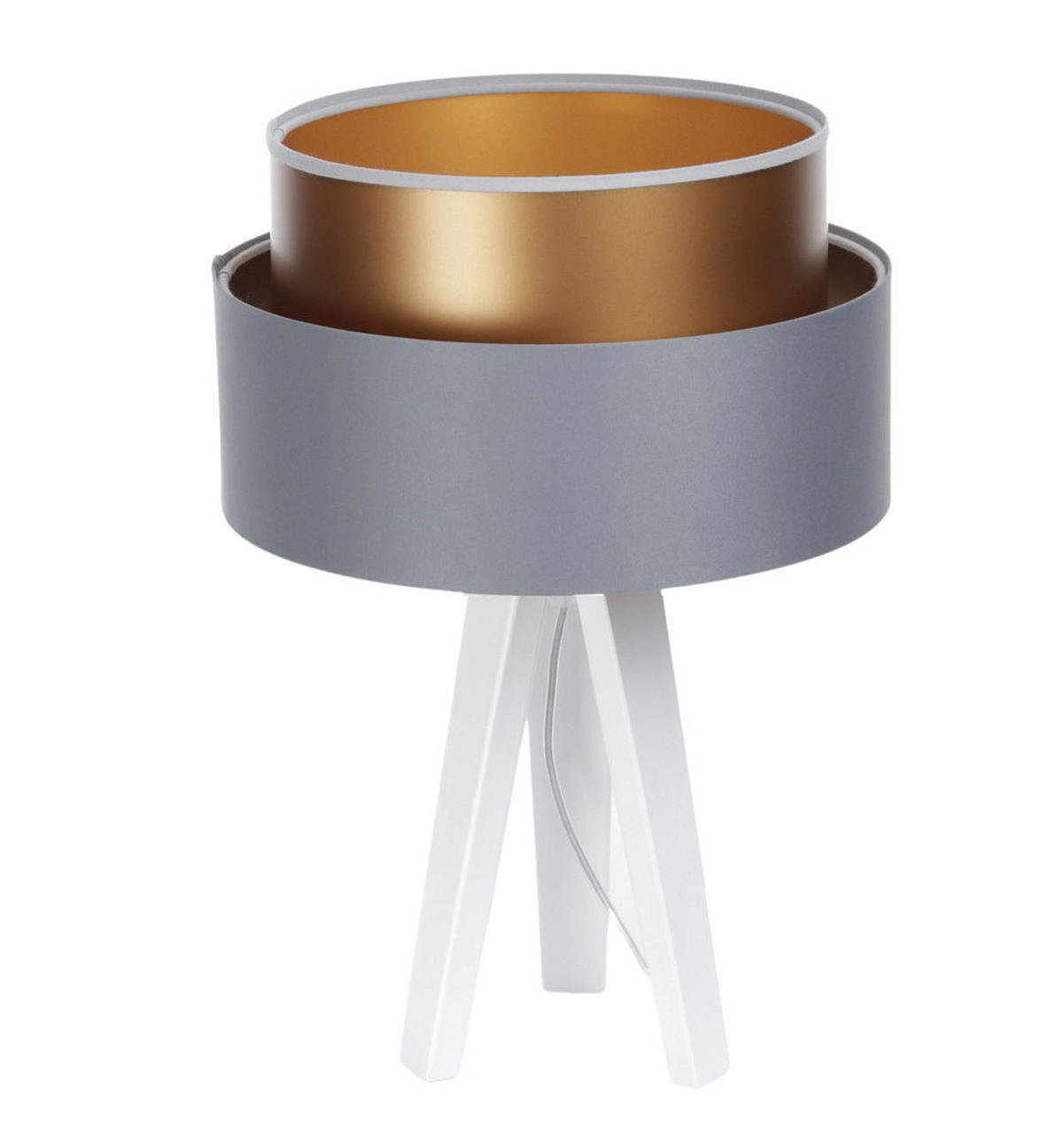 TISCHLAMPE Grau 30/45 cm - Weiß, Kunststoff (30/0.7/45cm) - ONZENO