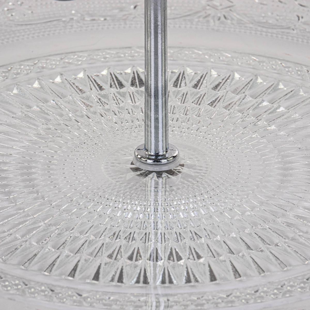 ETAGERE aus Glas Renaissance Transparent 29/29/33,8 cm - Transparent, Glas (29/33.8cm) - Secret de Gourmet