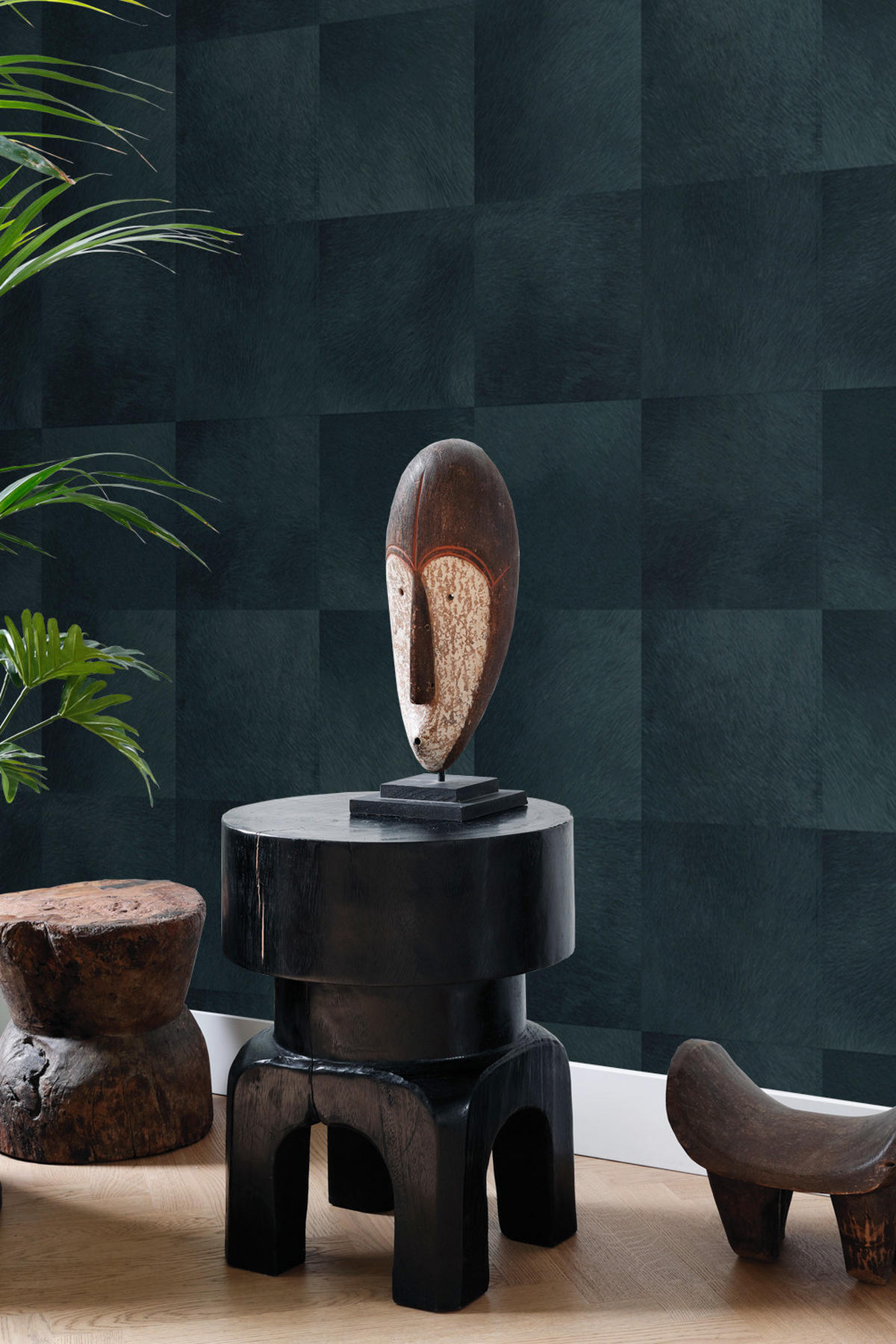 TAPETE Tierhautmuster 53 cm x 10.05 m - Blau, Papier (53/1000cm) - Origin Wallcoverings