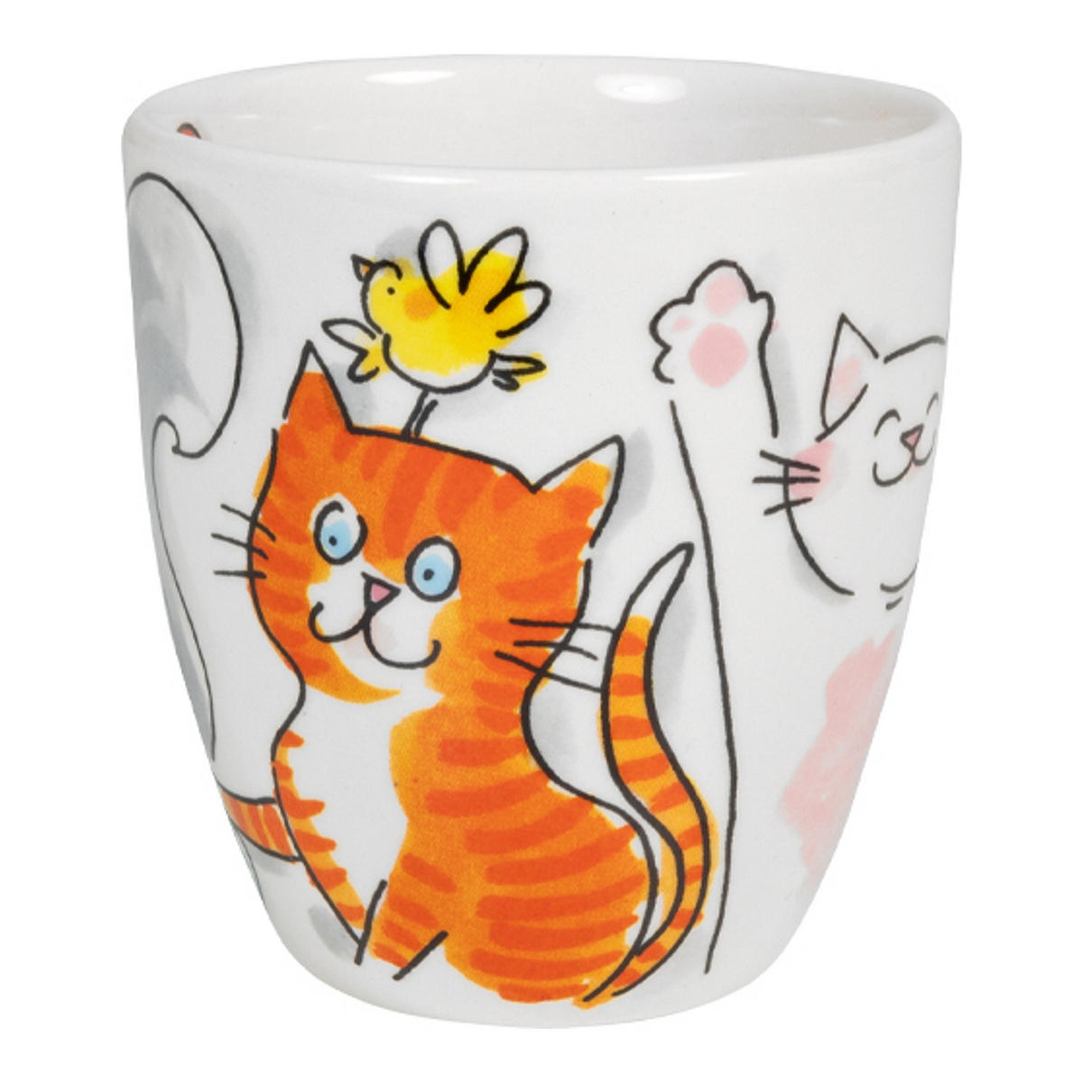 MINI-BECHER Katzen in Bunt - 200 ml - Multicolor, Keramik (0.2L) - Blond Amsterdam