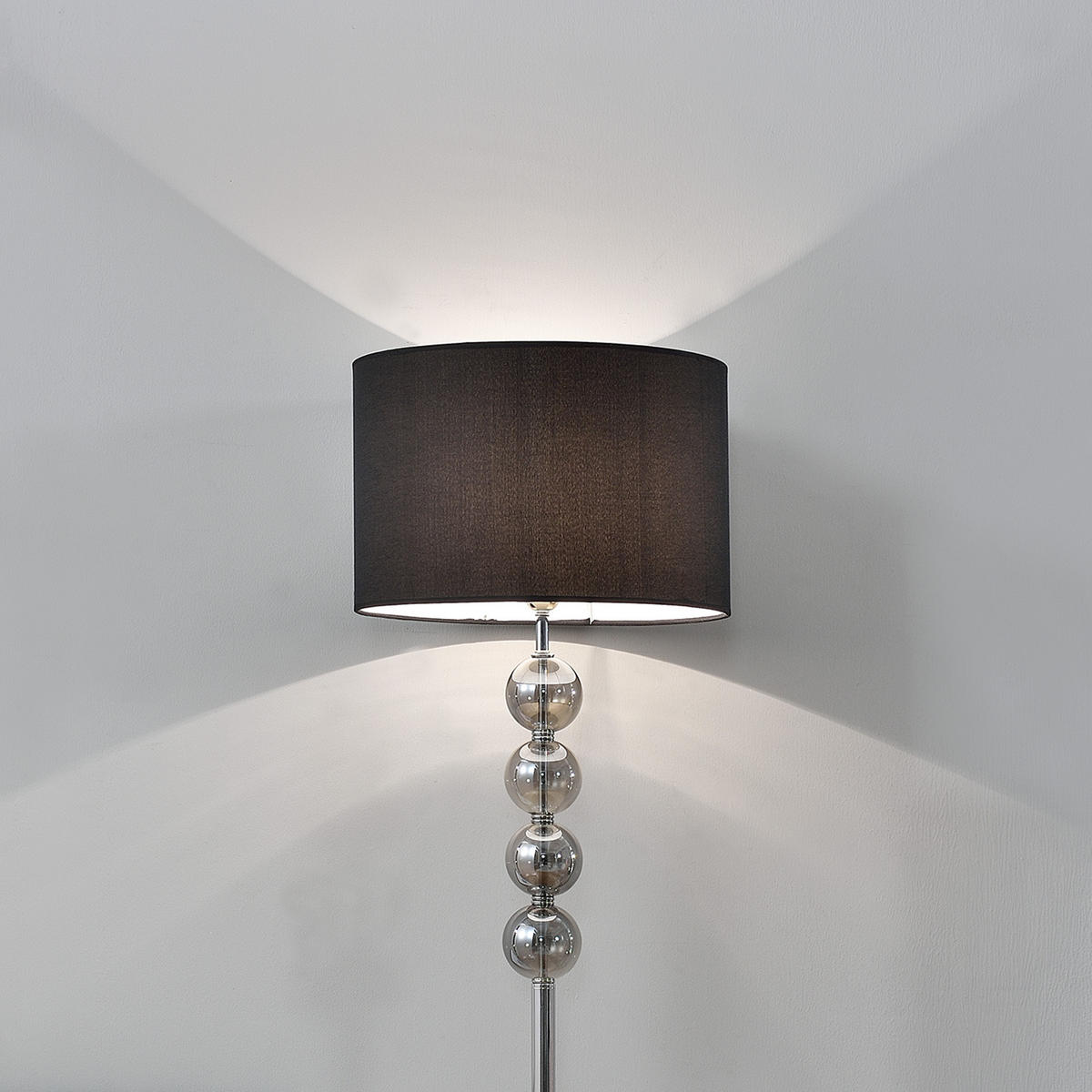 STEHLEUCHTE Spheridern - Schwarz, Metall (38/38/155cm) - lux.pro