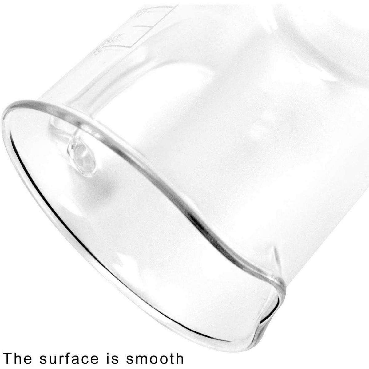 MESSBECHER mit Griff 500 ml Borosilikatglas - Transparent, Glas (0.5L)