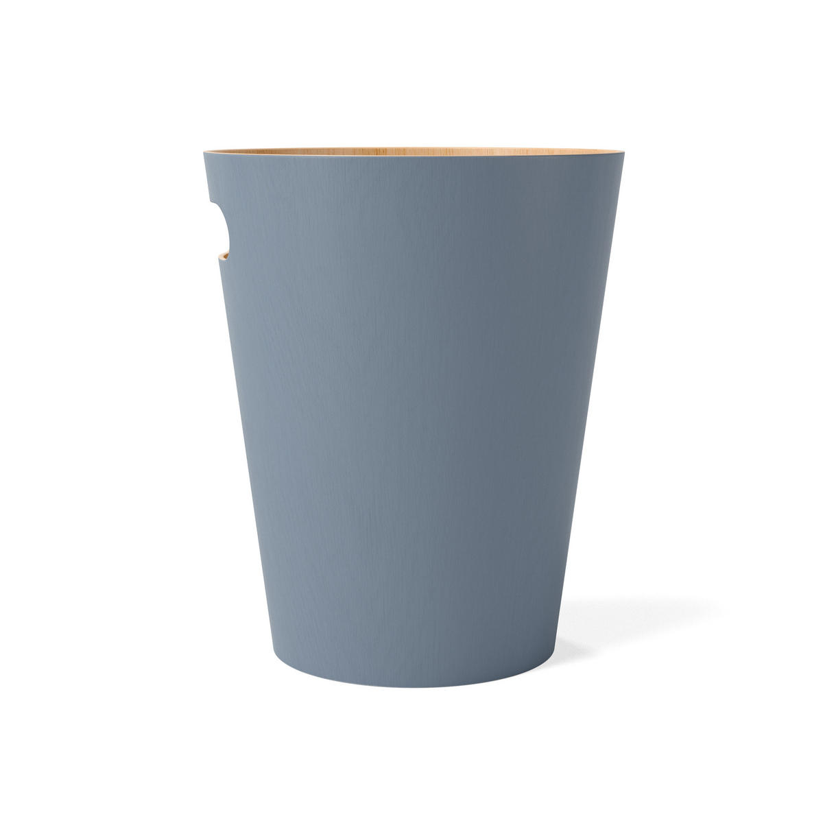 ABFALLEIMER Woodrow, Schieferblau - Blau, Holz (23/28/23cm)