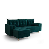 ECKSOFA SKANDI Itaka 39 Links mit Schlaffunktion - Grün, Textil (230/145cm) - Bedante