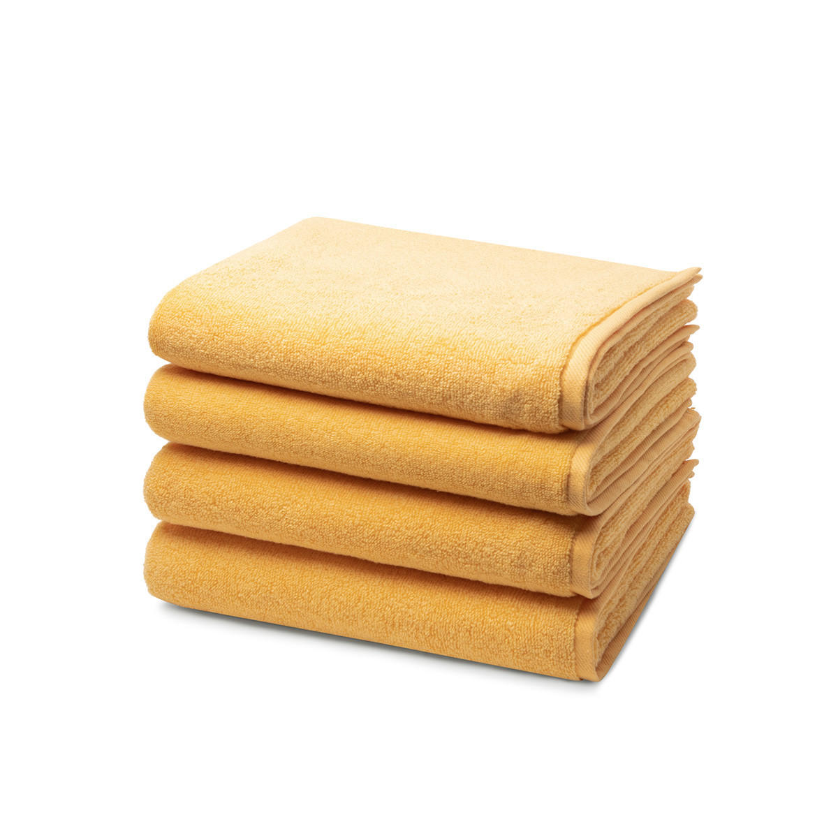 HANDTUCH Sensual Skin 4er-Set - Gelb, Textil (50/100cm) - Ross