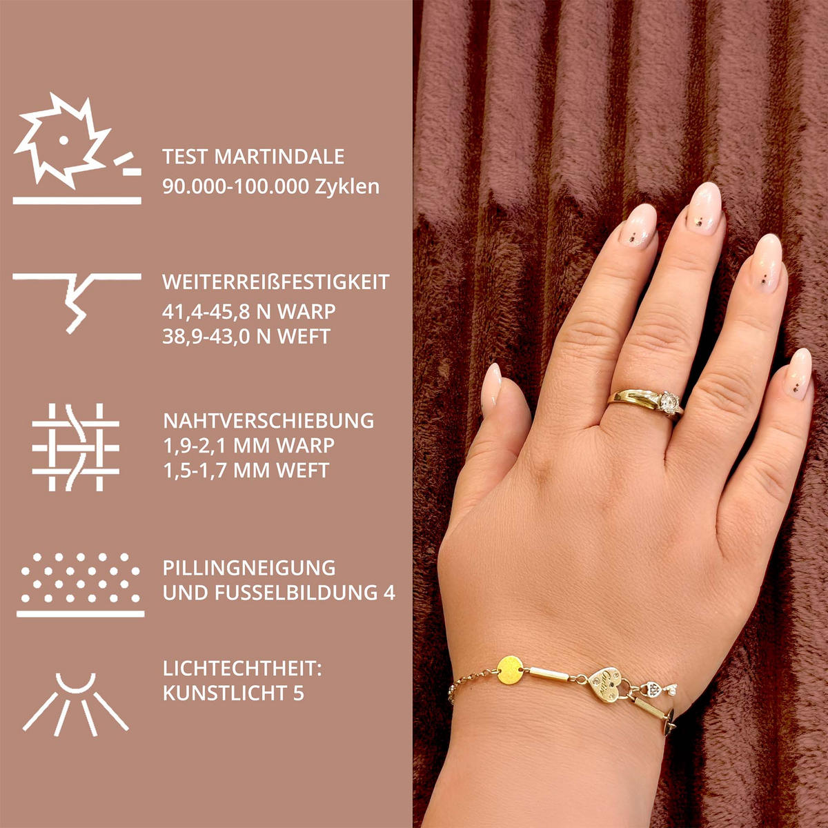 CORDSTOFF Tilia Ziegelrot – Breitcord 2,5 cm, 420 g/m², 140 cm breit, extraweich & robust, OEKO-TEX zertifiziert - Rostfarben, Textil (140/100cm) - Dreamroots