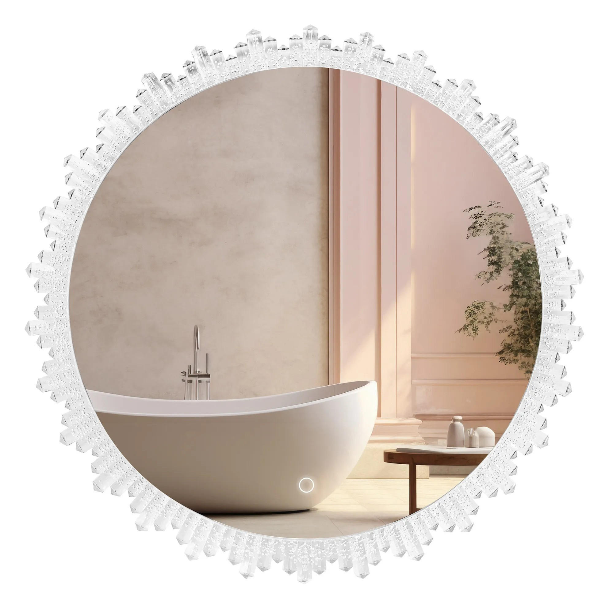 SPIEGEL Rea Led 60cm Yh-3564 - Transparent, Glas (60/2/60cm) - REA