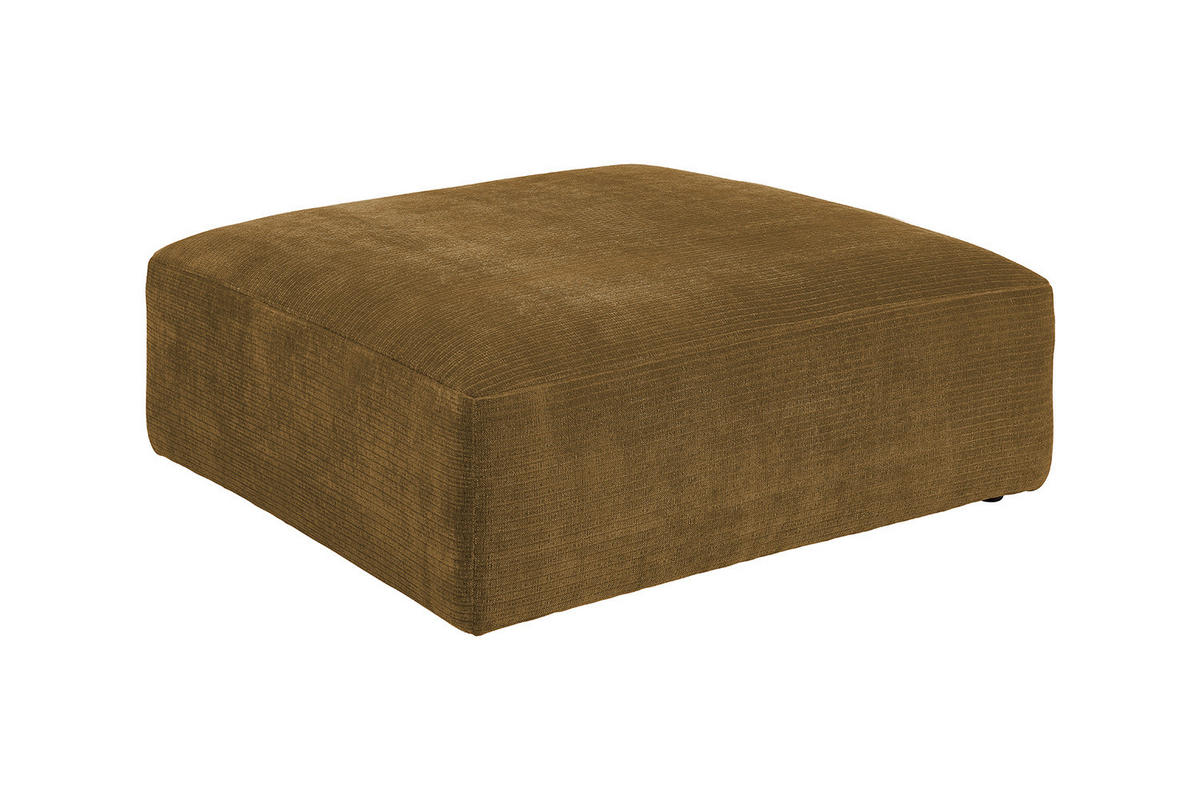 SOFA SITZELEMENT SEPHI Braun Cord - Dunkelbraun/Schwarz, Kunststoff/Textil (107/39/107cm) - KAWOLA