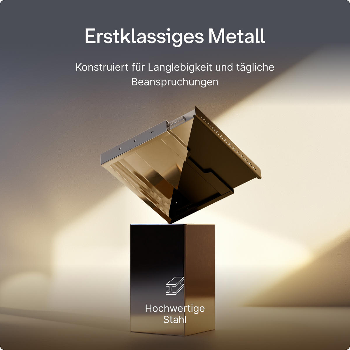 SCHUBLADEN-ORGANIZER unter dem Schreibtisch, 41x27x5cm Schwarz - Schwarz, Metall (41/27/5cm) - Desktronic