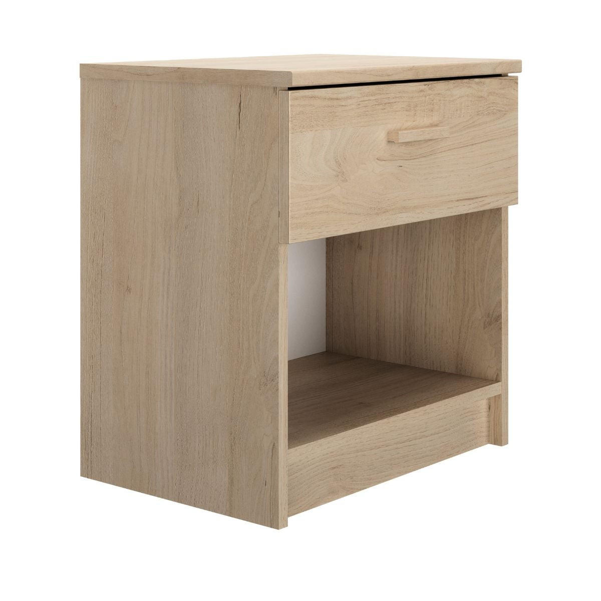 NACHTTISCH 1 Schublade H52 cm Tulle - Eichefarben, Holzwerkstoff (35/52/48cm) - Calicosy