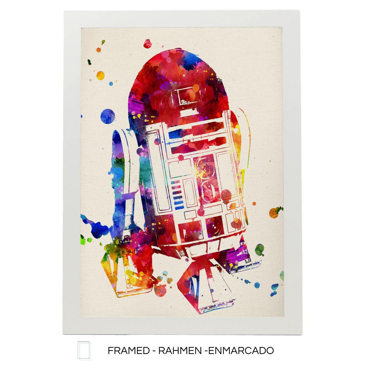 POSTER Set Mit 6 Star Wars Größe A3 & A4 Weißer Rahmen - Weiß, Papier (29.7/1cm) - Nacnic