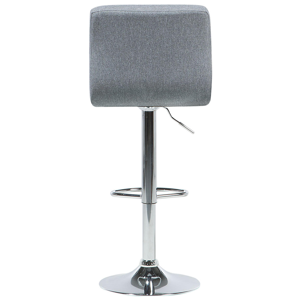 BARHOCKER 2er-Set Polsterbezug Grau Marion - Grau, Textil/Metall (45/114/39cm) - Beliani