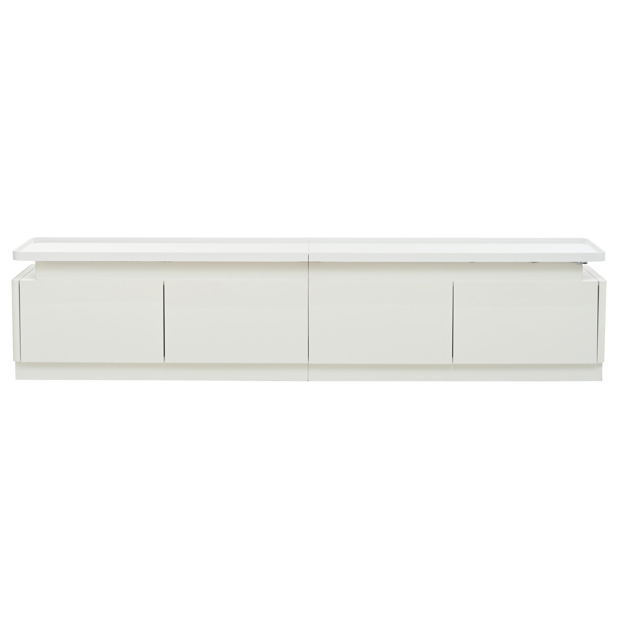 LOWBOARD Modellname Weiß 180/34/40 cm - Weiß, Holz (180/40/34cm) - PANGIVO