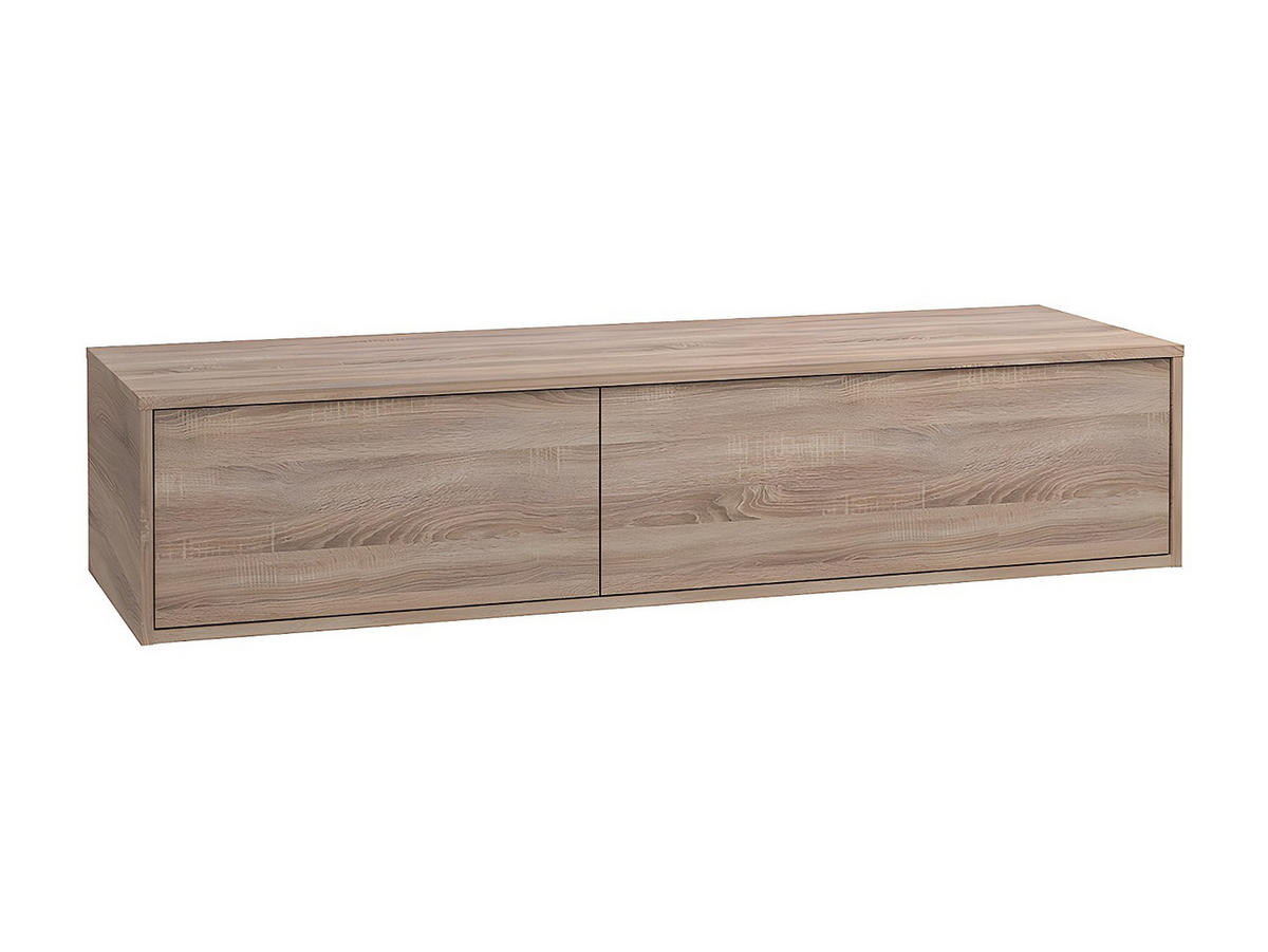 WASCHBECKENUNTERSCHRANK - 150cm x 47cm - Holzspan - naturfarben hell - ISAURE - Naturfarben, Holz (150/32/47cm) - Vente-Unique