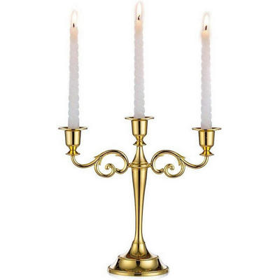 XXXLutz Kerzenständer Gold 11x27x11 cm