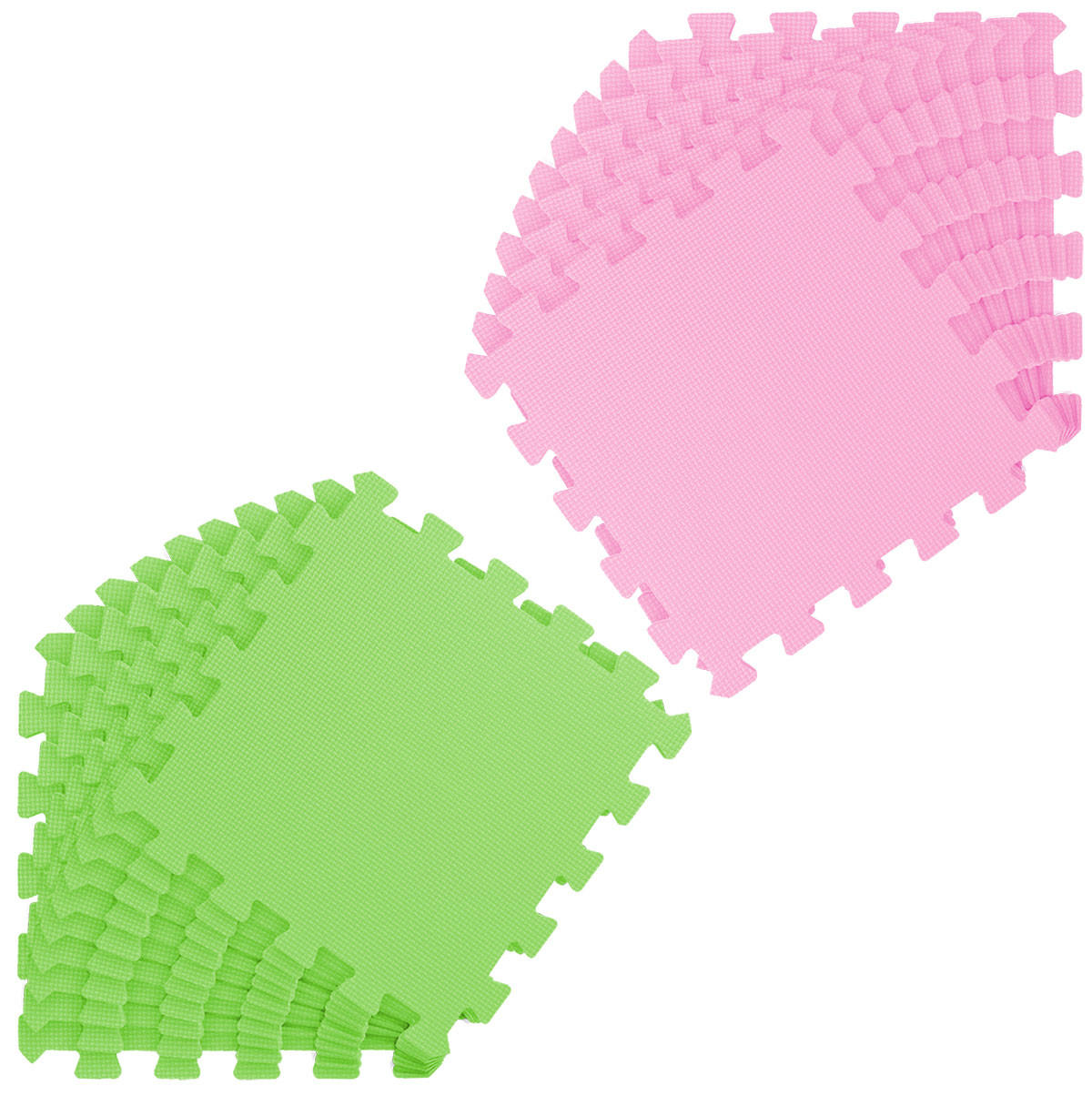 SPIELMATTE ab Null - 180/90/1 cm Puzzlematte Pink - Multicolor, Kunststoff (30/30cm) - Littletom