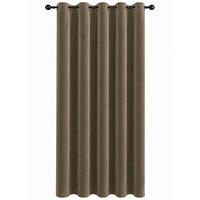 VORHANG Ösen Samt 140/175 cm braun - Braun, Textil (140/175cm) - TiborTex