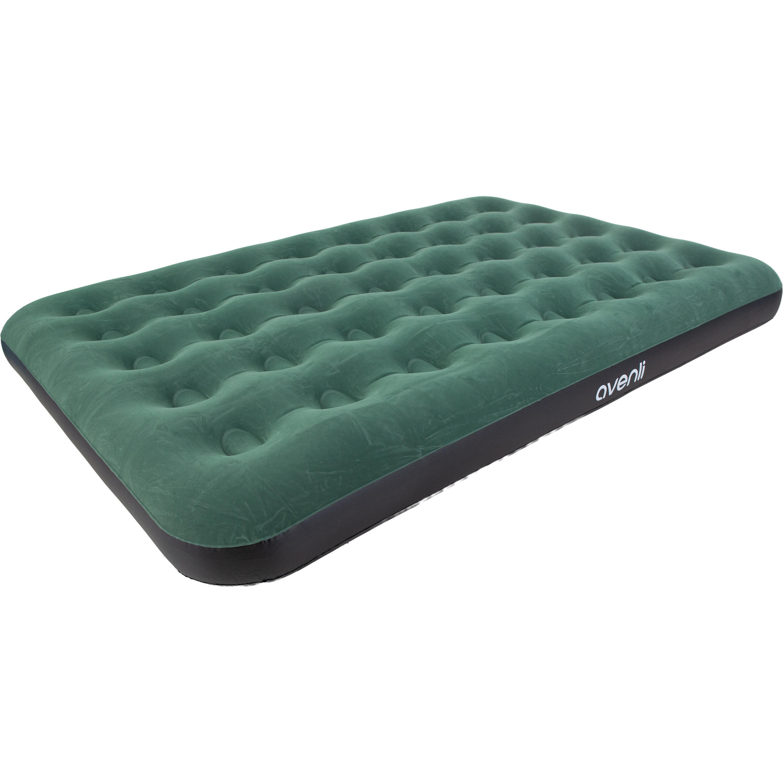 LUFTBETT Luftmatratze Camping CloudCoil grün 191x137x22cm - Grün, Kunststoff (137/191cm) - Avenli
