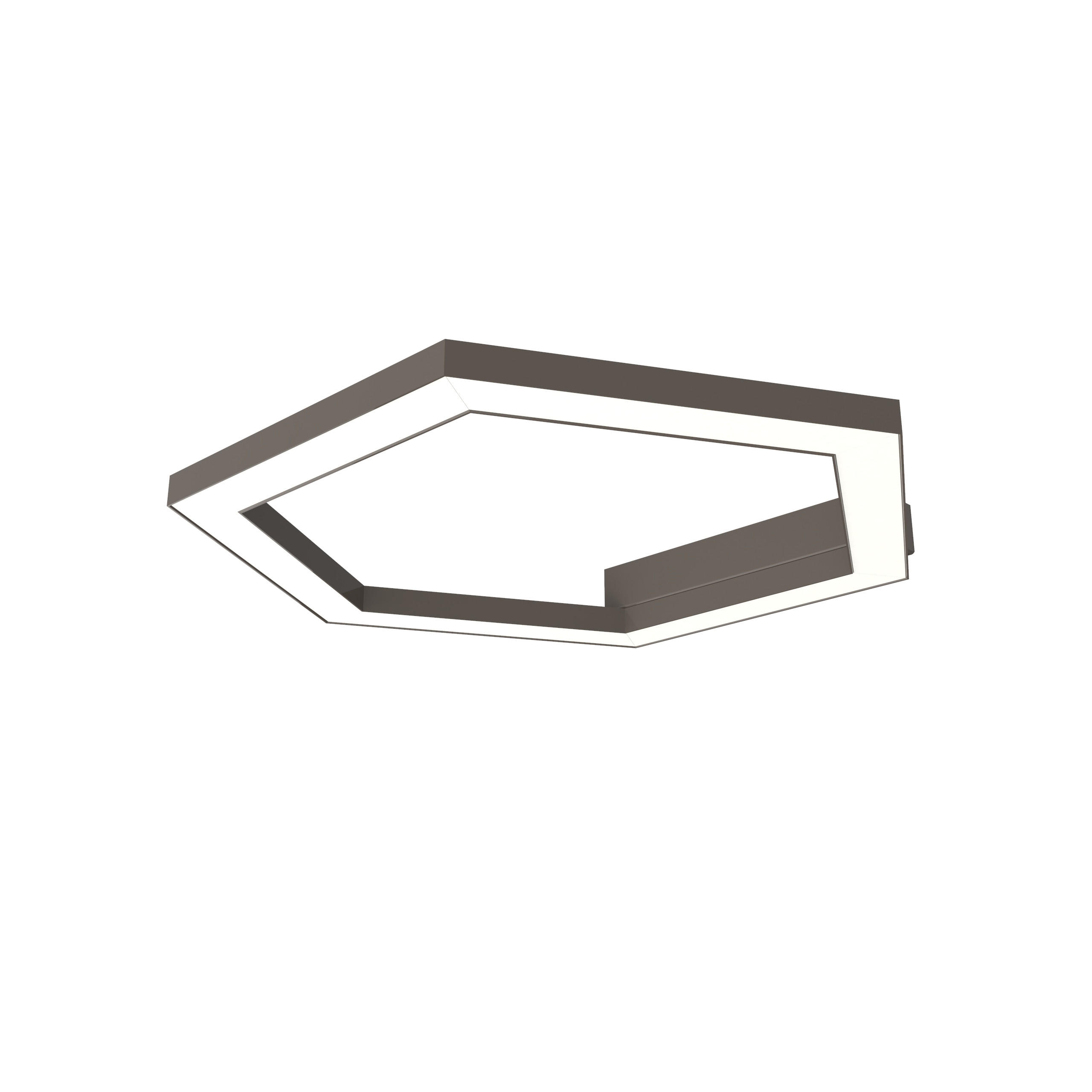 Lumicom Led-Deckenleuchte Graubraun 3x40x1.6 cm