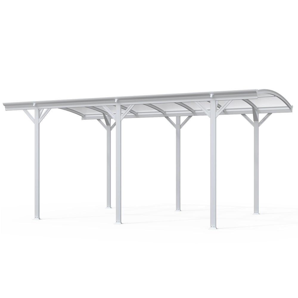 DESIGN Carport FALO - 505 x 300 cm Weiß - Weiß, Kunststoff/Metall (300/240/505cm) - Home Deluxe